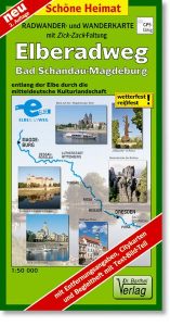 Radwanderkarte Elberadweg Bad Schandau - Magdeburg