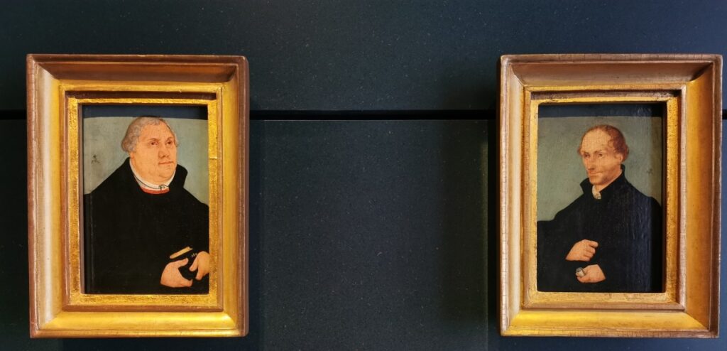 Luther und Philipp Melanchthon
